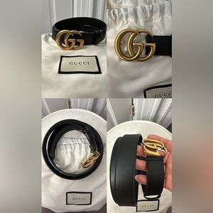 Women’s GG Marmont Leather Belt with Buckle